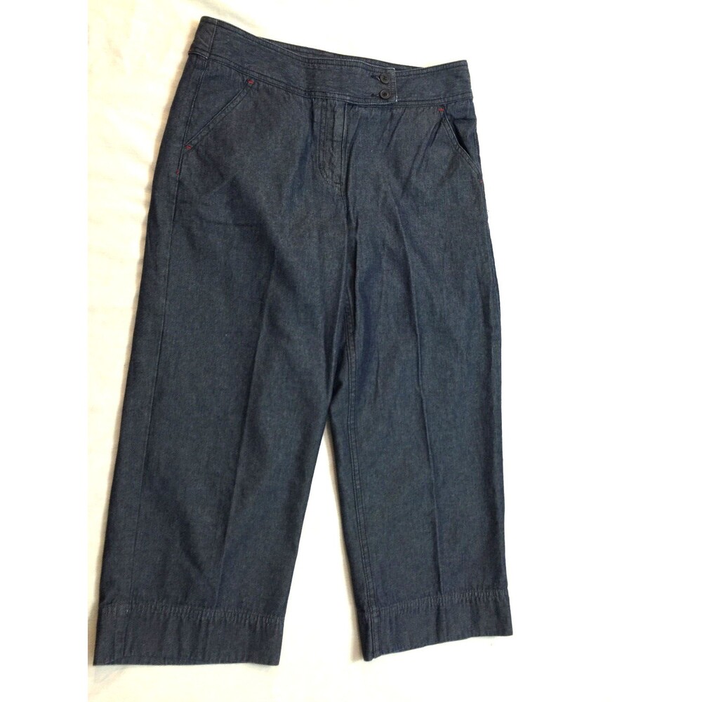 LIZ CLAIBORNE WOMENS COTTON CAPRIS PANTS SIZE 10